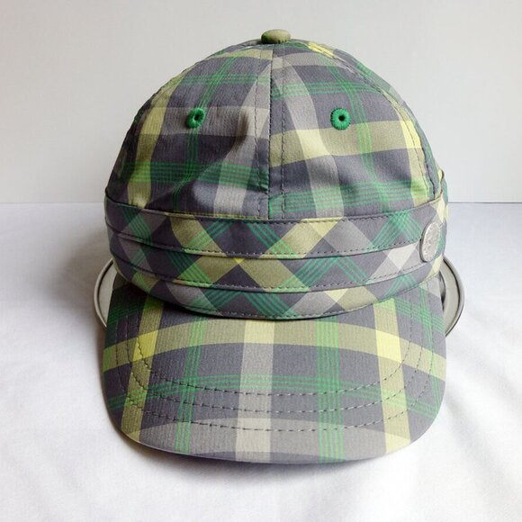 Women's Under Armour Plaid Green/Grey Hat- Adjustable- New Without Tags - Picture 1 of 8